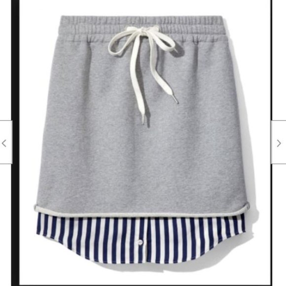Alexander Wang Combo Pull On Skirt Orig $325 Sz XS - Picture 1 of 6